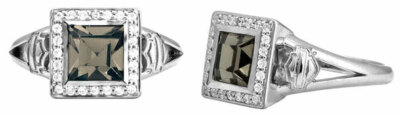 Harley-Davidson  Black Ice Bling Outline B&S Logo Ring Sterling 244 HDR0362