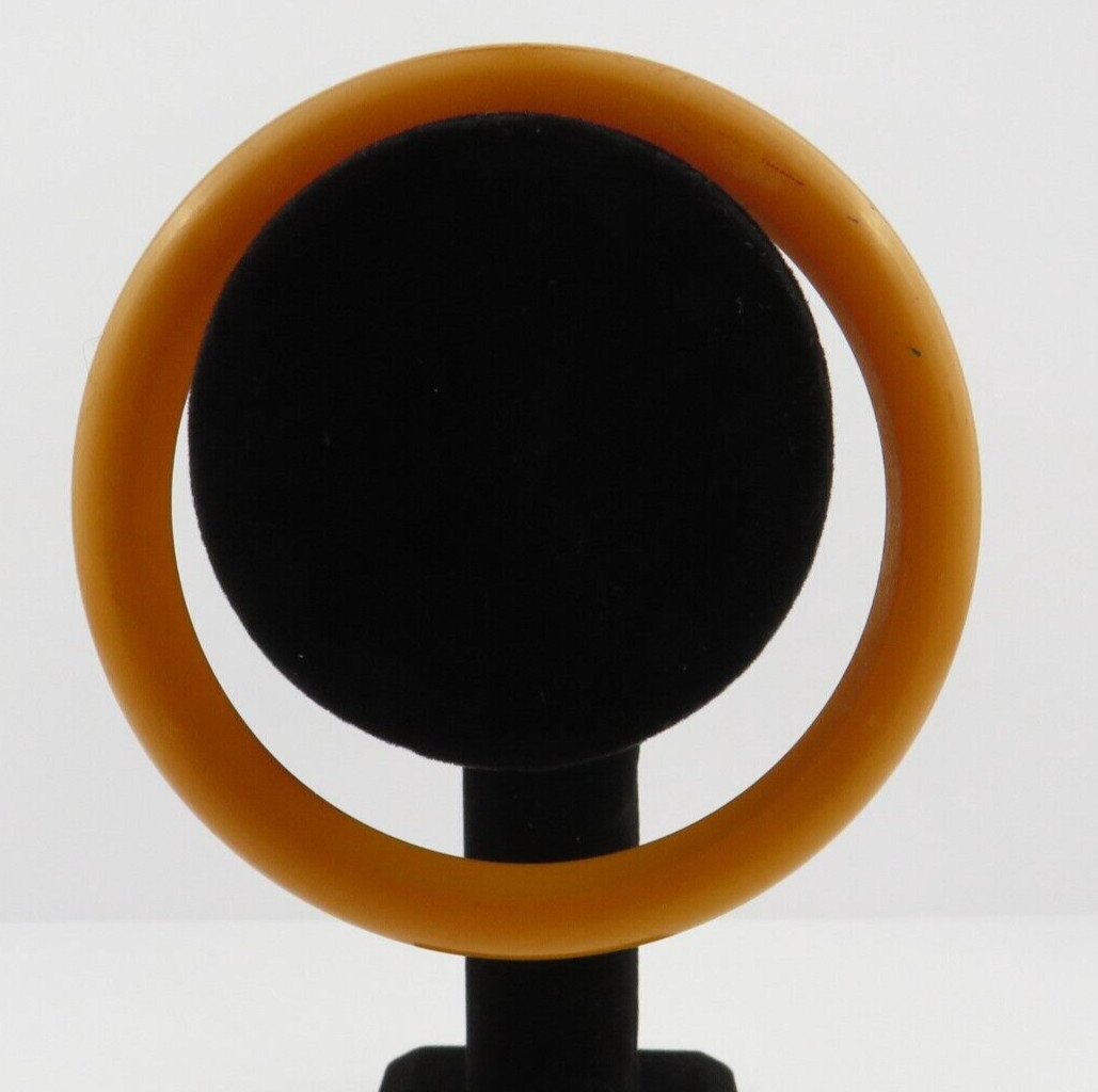 Vtg.Butterscotch Orange Solid Bakelite Bangle/Bra… - image 11