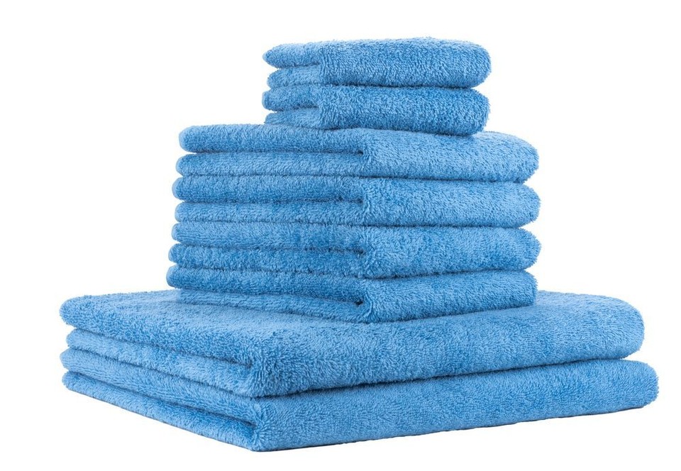 Caleffi Handtuchset 2-teilig - 100% Baumwolle Frottee Für Bad Und Wellness