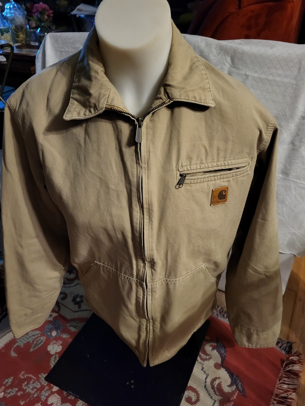 Carhartt Excellent Tan Jacket RN 14806 Vintage Mens Small. eBay