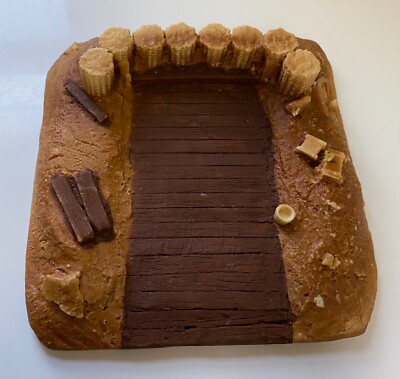 Vtg Conte Foam Western War Fort Ramp Structure Conte (?) Play Set Piece HTF RARE