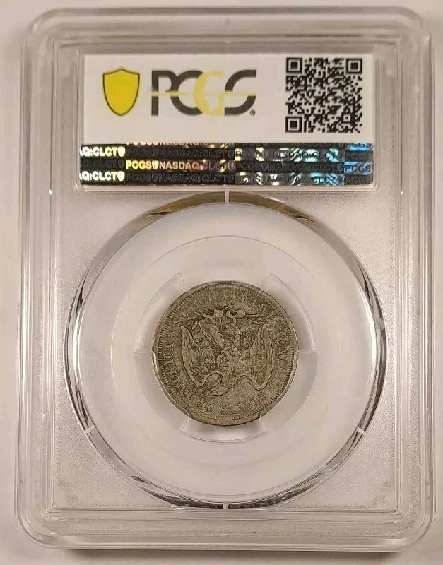 1875-S Twenty Cent Piece 20C PCGS VF20 - Image 3 of 4