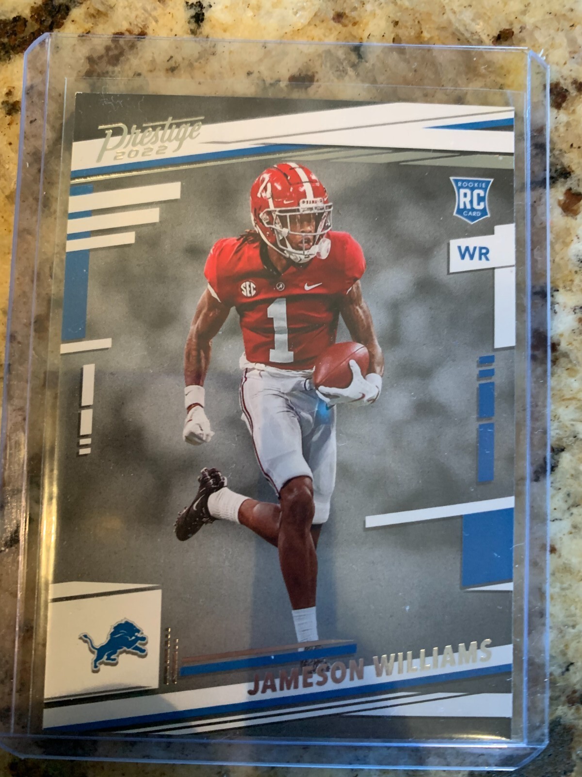 2022 Panini Prestige Football Jameson Williams Detroit Lions Rookie Card #307