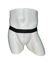 men's thong jockstrap underwear white mesh colorful one size