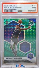 2020-21 Panini Mosaic - Rookie Green Mosaic Prizm #201 Anthony Edwards PSA 9