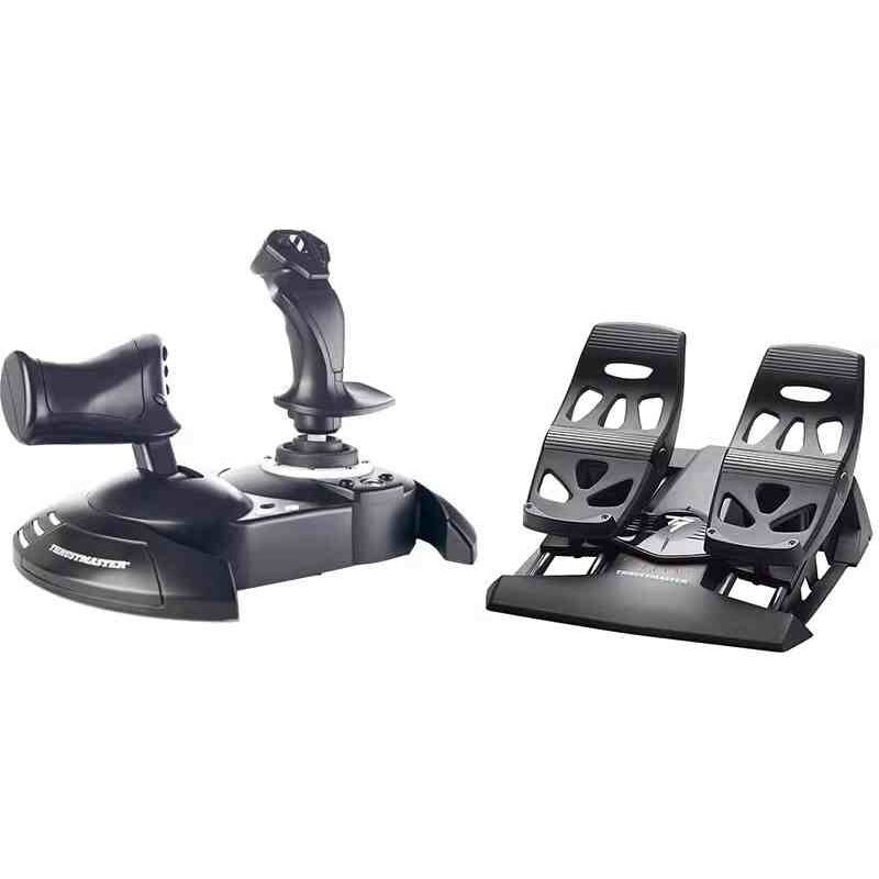 T.Flight Hotas One Flight Stick +Throttle +TFRP Rudder Pedal for