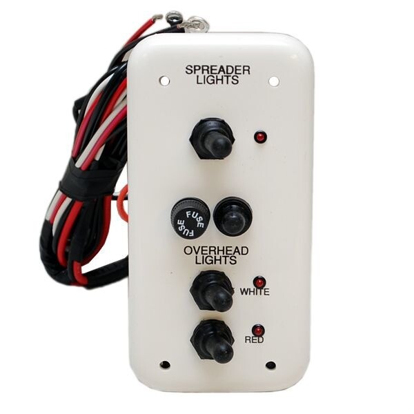 Bayliner Trophy Tr081P02137 White 3 X 6 Inch Boat Light Switch Panel eBay