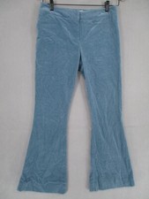 Zimmermann Pants Womens 30 Blue Corduroy Flared Bell Bottom Cord 70s Retro