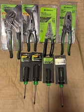 Greenlee 8 Piece Hand Tool Set (3 Pliers, 4 Screwdrivers & Wire Stripper) NEW