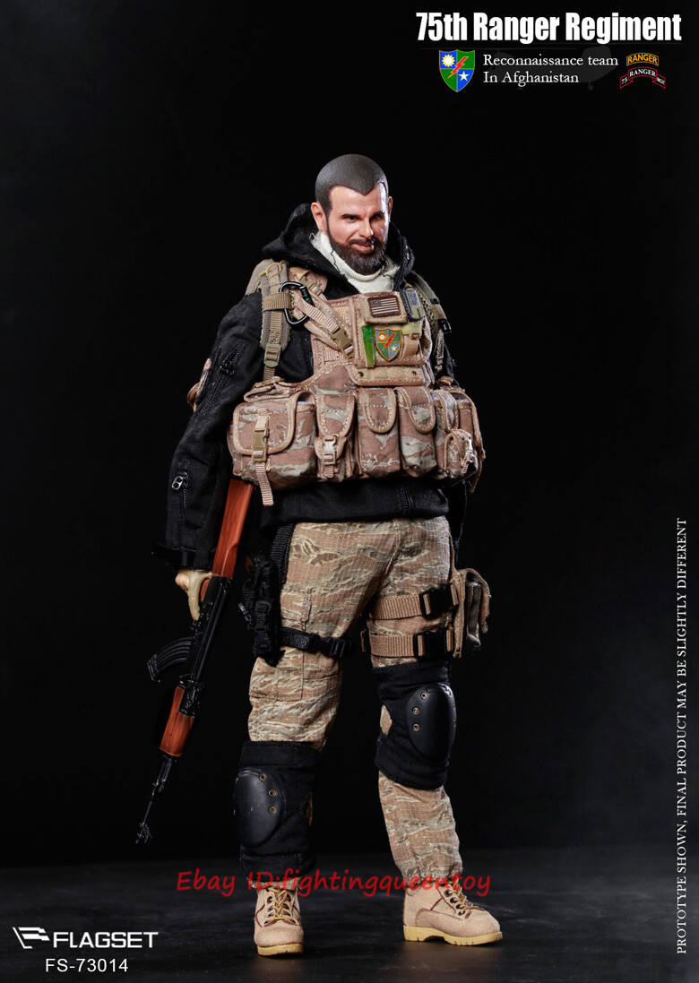 FLAGSET 73014 1/6 75th Ranger Regiment Reconnaissance Team In