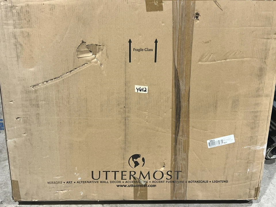 Tela de lareira Uttermost 18707 Rosen 53 X 34 polegadas dourada nova - Imagem 2 de 4