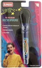 RARE Vtg. SUPREME FM WIRELESS MICROPHONE TRANSMIT THROUGH RADIO New