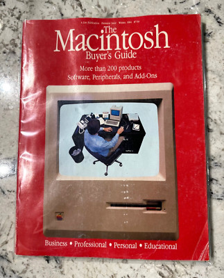 MACINTOSH Buyer's Guide #1 - Winter, 1984 ~~ Steve Jobs, Apple Computer Vintage