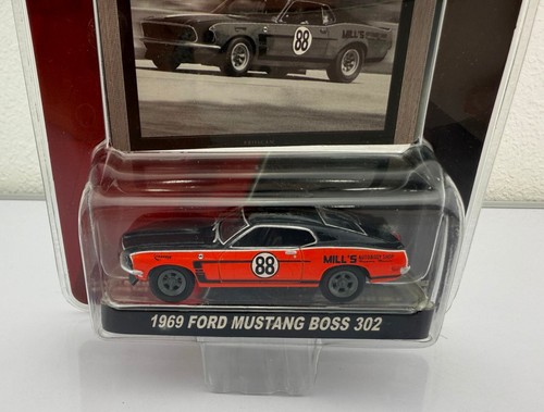 GREENLIGHT SPEED "1969 FORD MUSTANG BOSS 302" #88 VHTF Mill's Auto. Series 3 - Picture 5 of 8