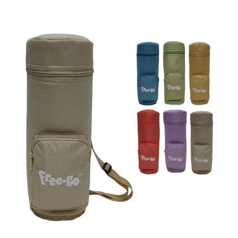 Borsa termica porta bottiglie 2,5 lt per mare e campeggio con tracolla e cerniera Free-go