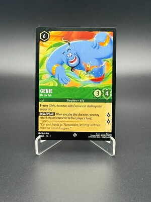 genie lorcana card Here's an exclusive first look at four new cards from Disney Lorcana's Into  the Inklands set