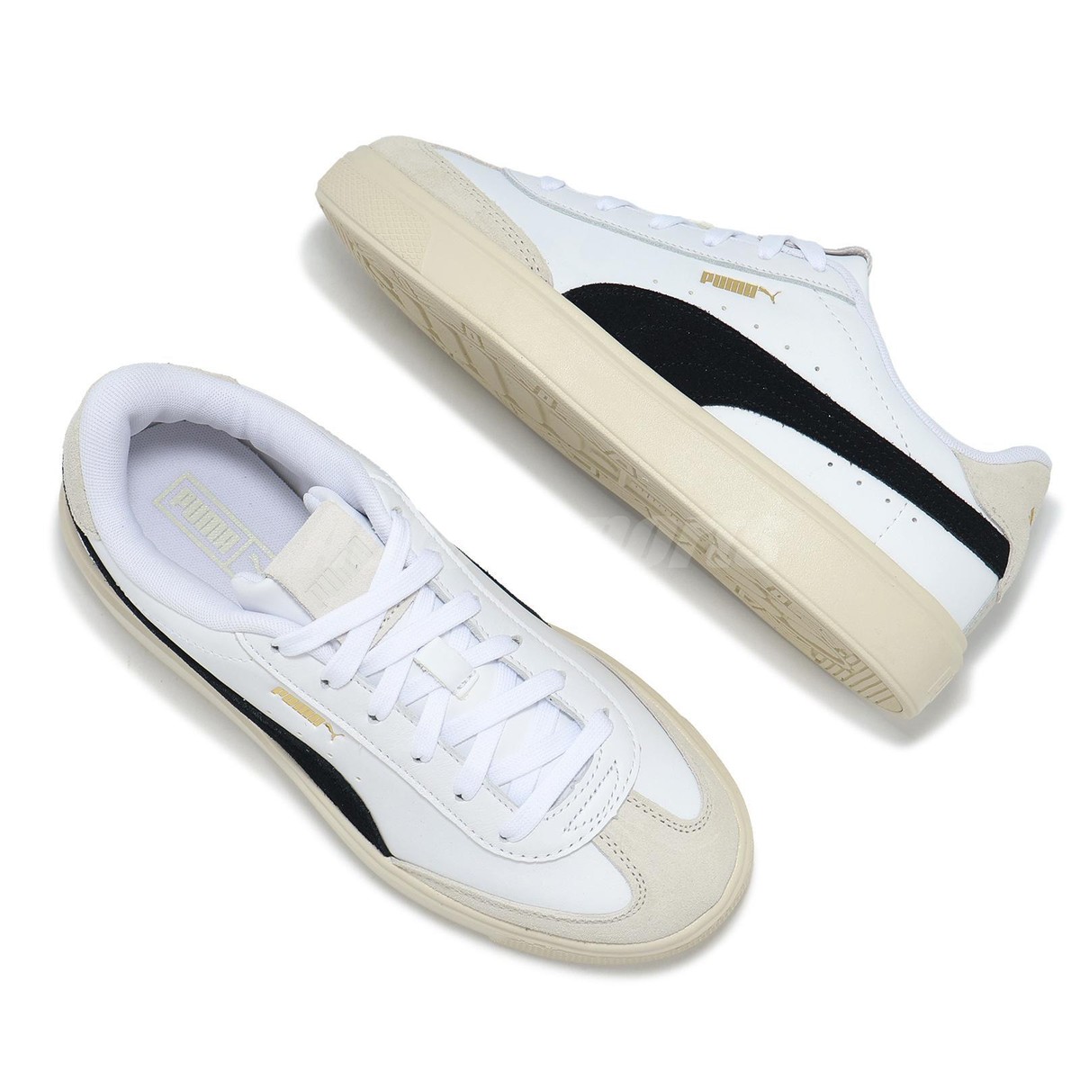 lala① Puma Lajla T Toe Wns White Black Beige Women Casual