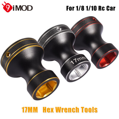 9IMOD Steckschlüssel Metallwerkzeug 17mm Rad Demontagewerkzeug für 1/8 1/10 Car