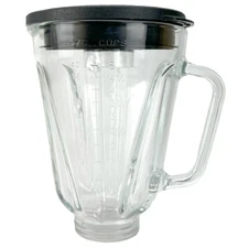 5 Cup 40 oz Round Glass Blender Jar and Lid 3310-656 for Hamilton Beach Blenders