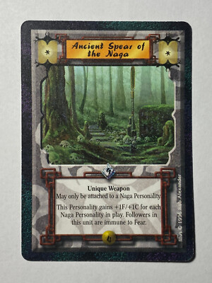 ANCIENT SPEAR OF THE NAGA-LEGEND OF THE FIVE RINGS CCG(L5R)-SHADOWLANDS-1996