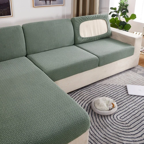 Dicke Jacquard Sofakissenbezüge Schoner Couchbezüge Anti-Staub Schonbezug - Bild 20 von 35