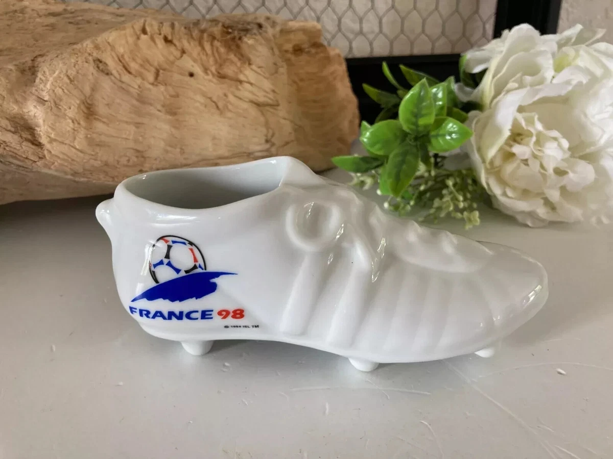 Cendrier Officiel Coupe Du Monde France 98 – Footix, Porcelaine Yves Deshoulières Apilco
