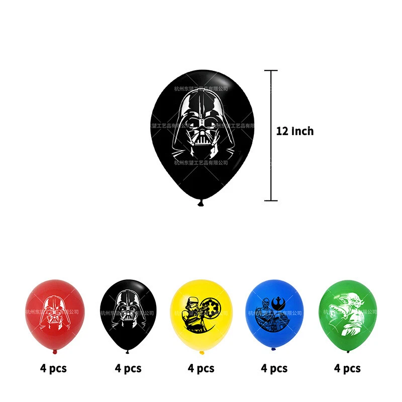 Star Wars Cumpleaños Fiesta Suministros Banner Globos Toppers Fiesta Set Decoración Foto 3 de 4