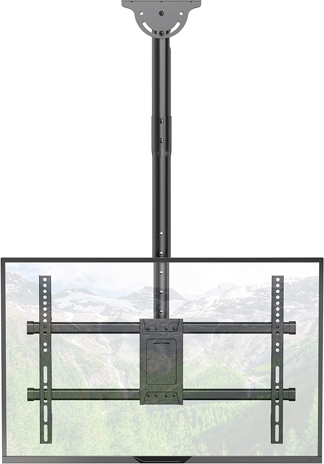 WALI Ceiling TV Mount, Full Motion Adjustable 600 X 400mm VESA, Black