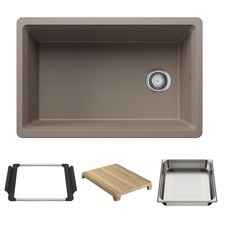 Blanco 443306 Inteos 30" Undermount Single Basin Granite - Truffle