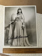 Giulietta Simionato Opera Mezzo Soprano Autografata Firmata 8” x 10” Foto Aida