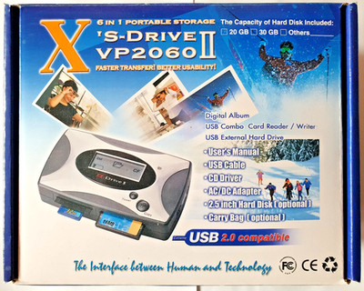 XS-Drive II Portable Storage VP2P2060 - inkl. OVP - packaged