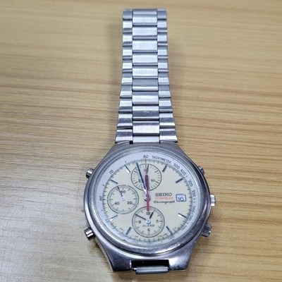 Seiko Titanium Racing Chronograph 7T32-7D20 Quartz Wristwatch Watch Vintage