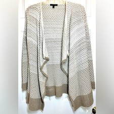 BANANA REPUBLIC Women's Wool Blend Long Sleeve Waffle Knit Cardigan Size XS