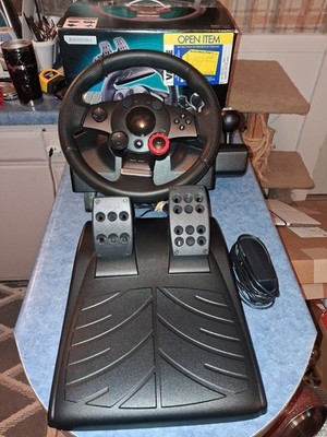 Logitech Driving Force GT E-X5C19 Steering Wheel W/Pedals PC,PS2,PS3 Very Clean!