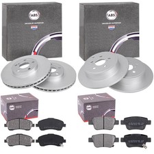 ABS BREMSSCHEIBEN + BELÄGE VORNE + HINTEN passend für TOYOTA AVENSIS T25
