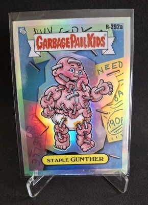 Garbage Pail Kids Chrome 7 Art By Rory #R-292a ''Staple Gunther'' Refractor Topps
