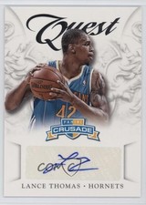2012-13 Panini Crusade Quest Auto Lance Thomas #23 Auto 5c2