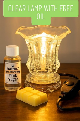 #ad #ad ELECTRIC Fragrance Lamp Oil Wax cubes Burner lamp w *FREE OIL amp; FREE SHIPPING* $26.99