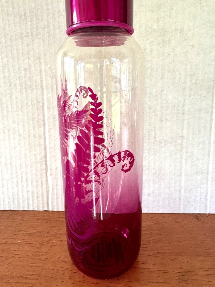 Starbucks 2022  Mushrooms/ Fern/Woodland Purple Glass Water Bottle 20 Fl oz - Image 2 of 4