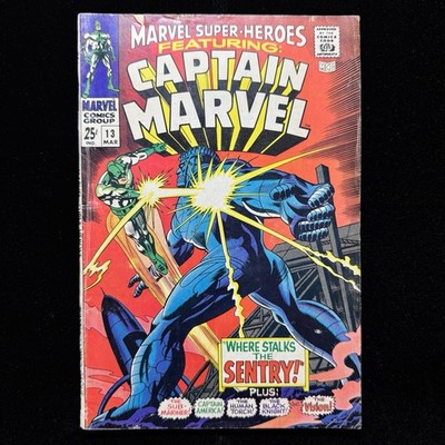 Marvel Super-Heroes 13 - 1st App Carol Danvers - Silver Age Marvel Comics 1968