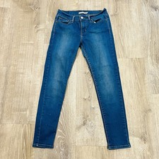 Levi  s 710 Super Skinny Jeans Women  s Size 28 Blue Stretch Mid Rise