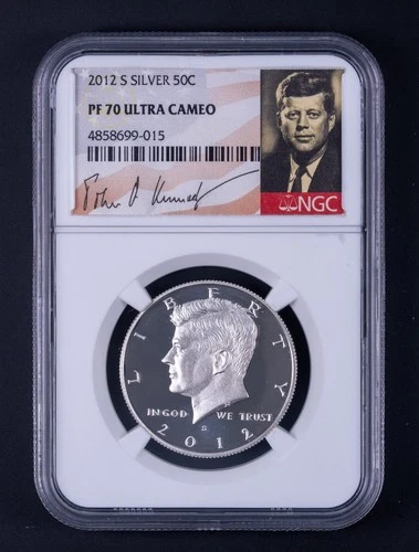 2012-S Silver Kennedy Half Dollar Proof NGC PF70 Ultra Cameo BB015