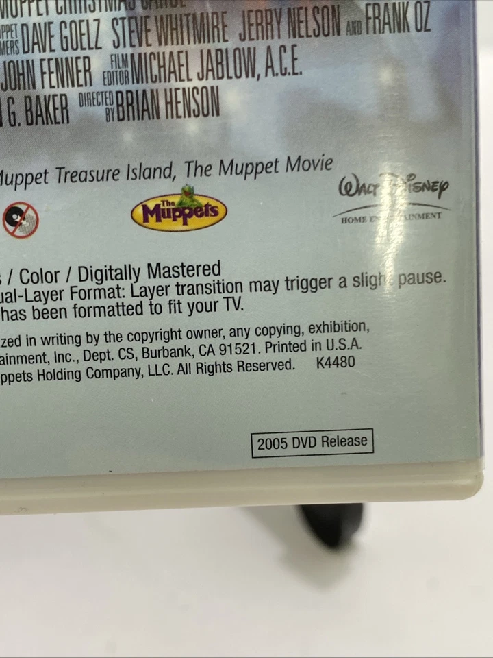 THE MUPPET CHRISTMAS CAROL DVD w/ INSERT 2005 50th Anniversary Edition 1992 OOP! - Image 4 of 4