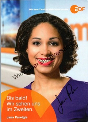 Original autograph Jana Pareigis ZDF // autograph signed signed signee Pareig