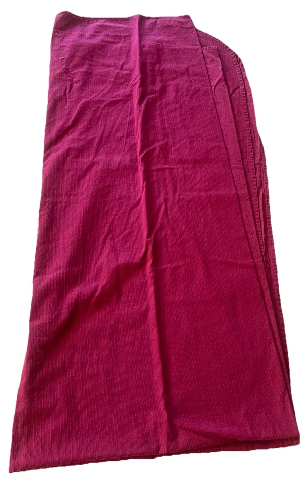 Vintage Vermont Country Store Ribcord Queen Bedspread Red Burgundy Round Edges - Image 4 of 4