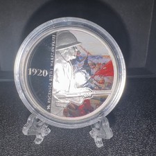 Poland 20 Zlotych 2010 90th Anniversary Battle of Warsaw 1920 Pilsudski Silver