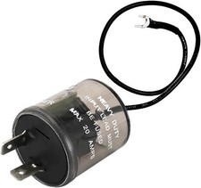 2 Pin LED Flasher, 12V Car Electronic LED Turn Signal Flasher Relay with Ground