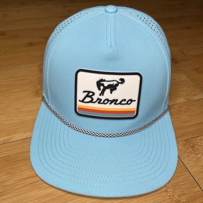 American Needle Ford Bronco Structured A-Frame Blue Mens Trucker Snapback Hat