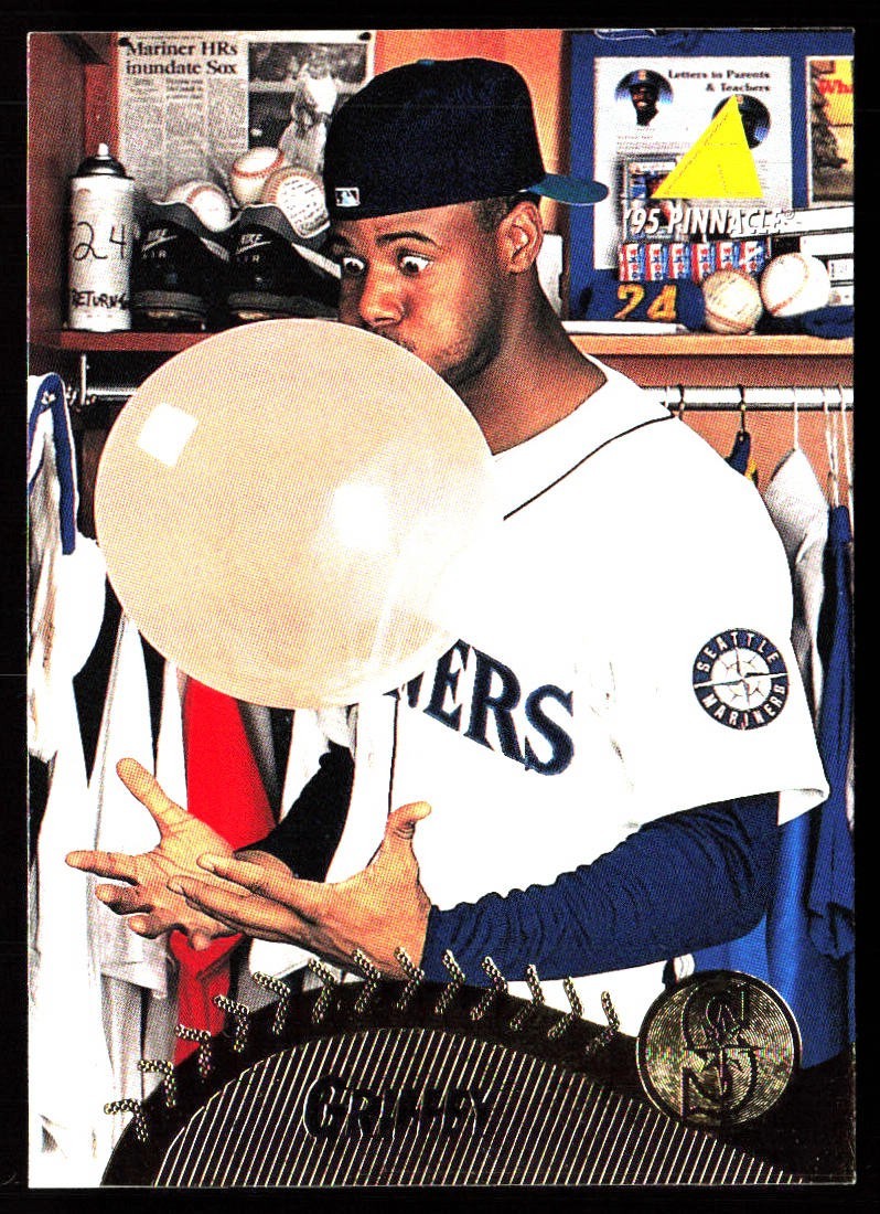 1995 Pinnacle - Ken Griffey Jr #128 - Seattle Mariners - Bubble Gum