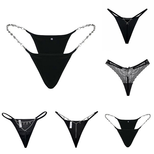 Comfortable Cotton Thong Panties T Back Lingeries Underwear Sleepwear for Women - Picture 2 of 16